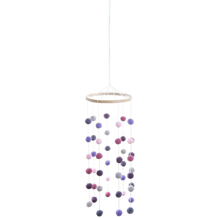 Rico Design - Knutselset - Hanger - Mobiel - Met 48 Pompoms - Grijs/Roze/Lila-Erotiekvoordeel.nl