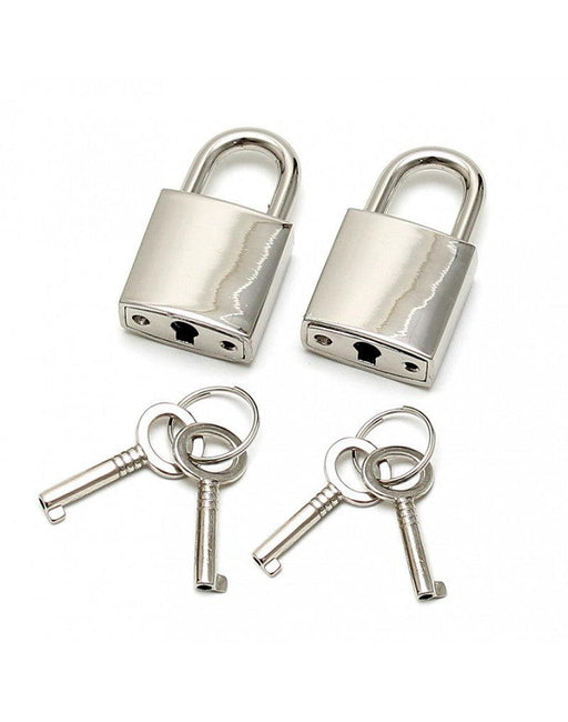 Rimba - 2 Luxury Padlocks - For BDSM and Bondage Play or Chastity Belt - Erotiekvoordeel.nl