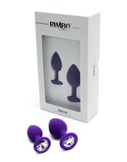 Rimba - Berlin - Bling Buttplug - Set Met 2 Buttplugs Met Kristal - Paars-Erotiekvoordeel.nl