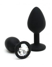 Rimba - Berlin - Bling Buttplug - Set Met 2 Buttplugs Met Kristal - Zwart-Erotiekvoordeel.nl