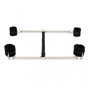 Rimba - Dubbele Spreader bar Met Zachte Boeien - Zwart-Erotiekvoordeel.nl