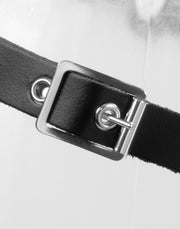 Rimba Bondage Play - Kuisheidsgordel - Leren Kuisheid Slip Met Metalen Kuisheidskooi - One Size-Erotiekvoordeel.nl