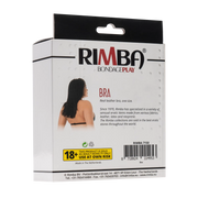 Rimba Bondage Play - Leather Bra Top with Back Clip Closure - Black-Erotiekvoordeel.nl