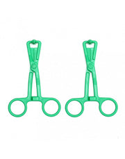 Rimba Bondage Play - Tepelklemmen Schaarmodel - groen-Erotiekvoordeel.nl