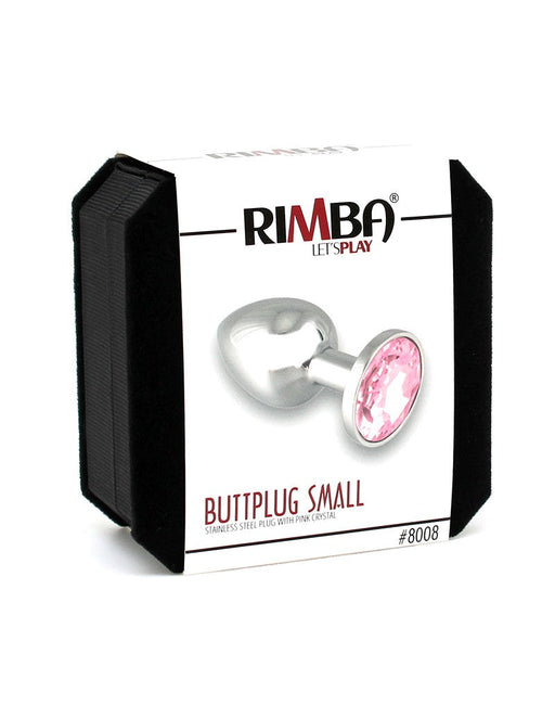 Rimba - Plug anale piccolo con cristallo rosa - Erotiekvoordeel.nl