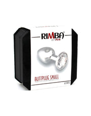 Rimba - Small Butt Plug with White Crystal 3 x 7.3 cm - Erotiekvoordeel.nl