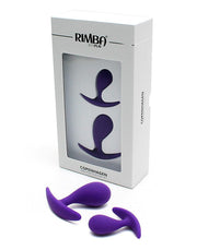Rimba - Copenhagen - Anatomically Shaped Anal Plugs - Silicone - Purple-Erotiekvoordeel.nl