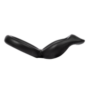 Rimba - Anillo para el pene doble de silicona - Negro-Erotiekvoordeel.nl