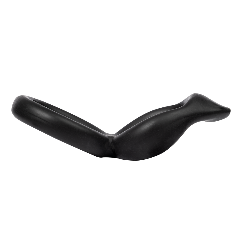 Rimba - Anillo para el pene doble de silicona - Negro-Erotiekvoordeel.nl
