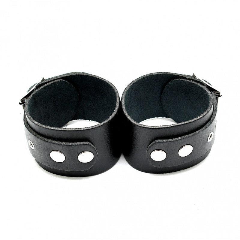 Rimba - Simple Leather Handcuffs - Erotiekvoordeel.nl