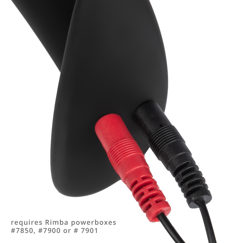 Rimba Electro Play - E-Stim Anaal Plug - E-Stim Prostaat Plug - Bi-Polair - Zwart-Erotiekvoordeel.nl