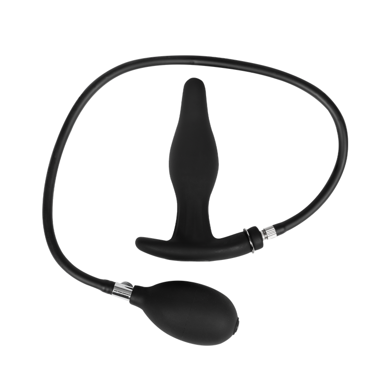 Rimba Electro Play - E-Stim Inflatable Anal Plug - Bi-Polar - Black-Erotiekvoordeel.nl