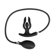 Rimba Electro Play - E-Stim Opblaasbare Anker Anaal Plug - Bi-Polair - Zwart-Erotiekvoordeel.nl