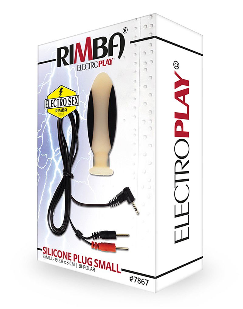 Rimba Electro Sex - Siliconen Dildo Plug Klein - Bi-polair - Diameter 80 mm-Erotiekvoordeel.nl