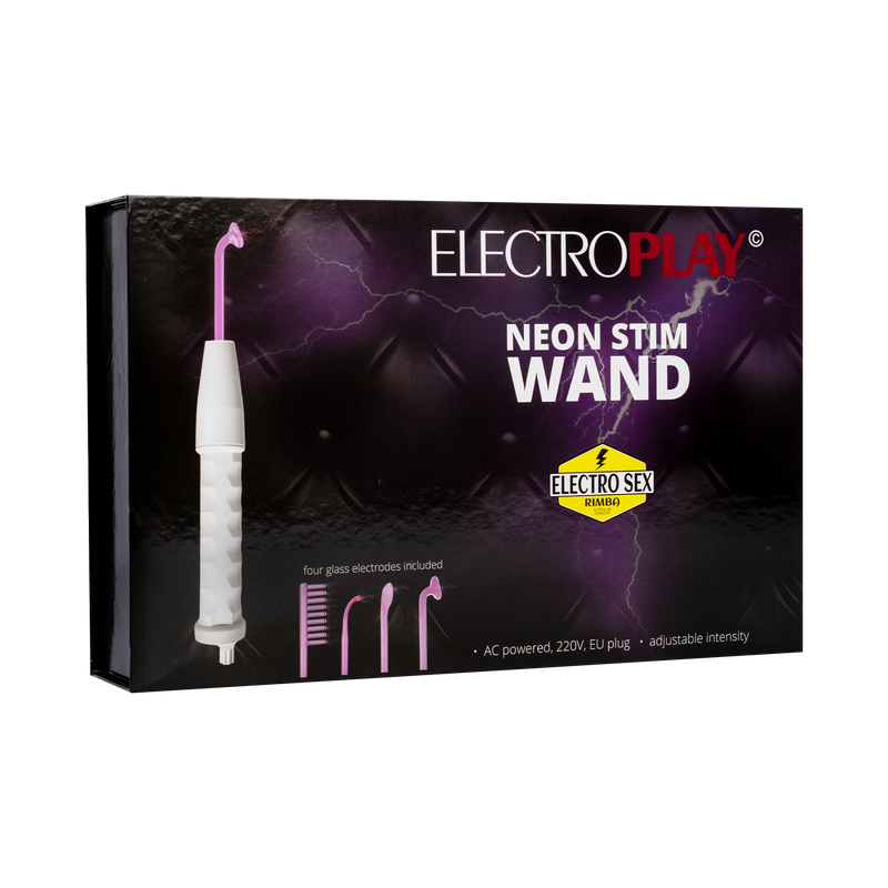 Rimba Electroplay - Neon Wand with Attachable Electrodes - 220 Volt EU-Erotiekvoordeel.nl
