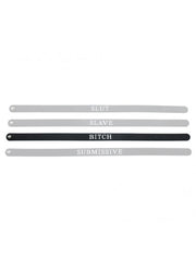 Rimba - Halsband - Collar Met Tekst - BITCH - Siliconen-Erotiekvoordeel.nl