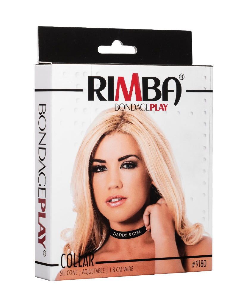 Rimba - Obroża - Obroża Z Napisem - DADDY'S GIRL - Silikon - Czarny-Erotiekvoordeel.nl