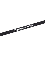 Rimba - Obroża - Obroża Z Napisem - DADDY'S GIRL - Silikon - Czarna - Erotiekvoordeel.nl