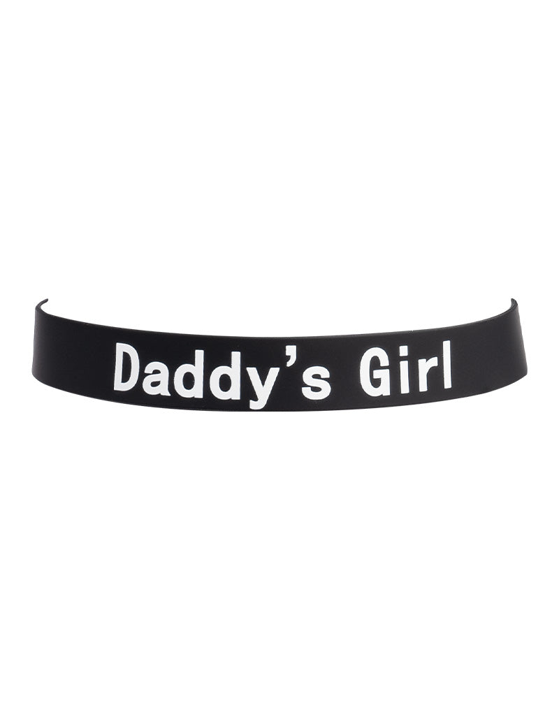 Rimba - Obroża - Obroża Z Napisem - DADDY'S GIRL - Silikon - Czarny-Erotiekvoordeel.nl