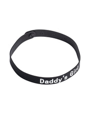 Rimba - Obroża - Obroża Z Napisem - DADDY'S GIRL - Silikon - Czarna - Erotiekvoordeel.nl