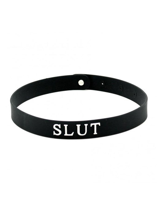 Rimba - Collar - Text Collar - SLUT - Silicone - Collar-Erotiekvoordeel.nl