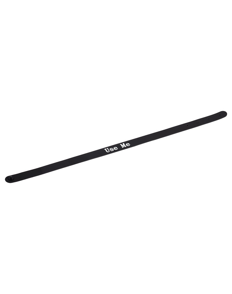 Rimba - Collare - Collare con scritta - USE ME - Silicone - Nero-Erotiekvoordeel.nl