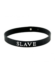 Rimba - Halsband - Collar Met Tekst - SLAVE - Siliconen - Collar-Erotiekvoordeel.nl