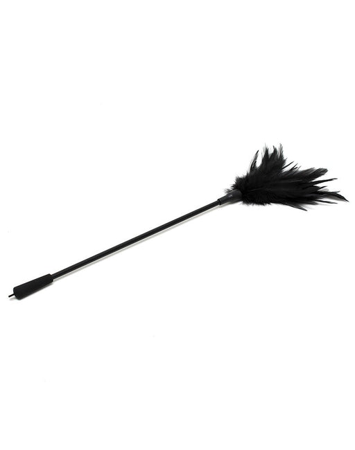 Rimba - Solleticatore con piumette - Nero-Erotiekvoordeel.nl