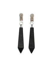 Rimba Bondage Play - Clamps with Black Leather-Covered Weights - Erotiekvoordeel.nl