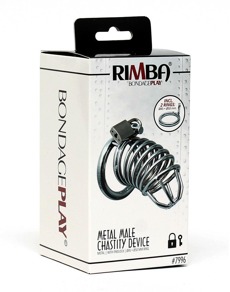 Rimba Bondage Play - Gabbia di castità - Gabbia per il pene in metallo con lucchetto - Erotiekvoordeel.nl