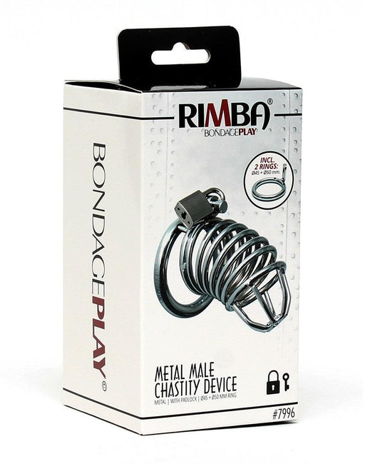 Rimba Bondage Play - Gabbia di castità - Gabbia per il pene in metallo con lucchetto - Erotiekvoordeel.nl