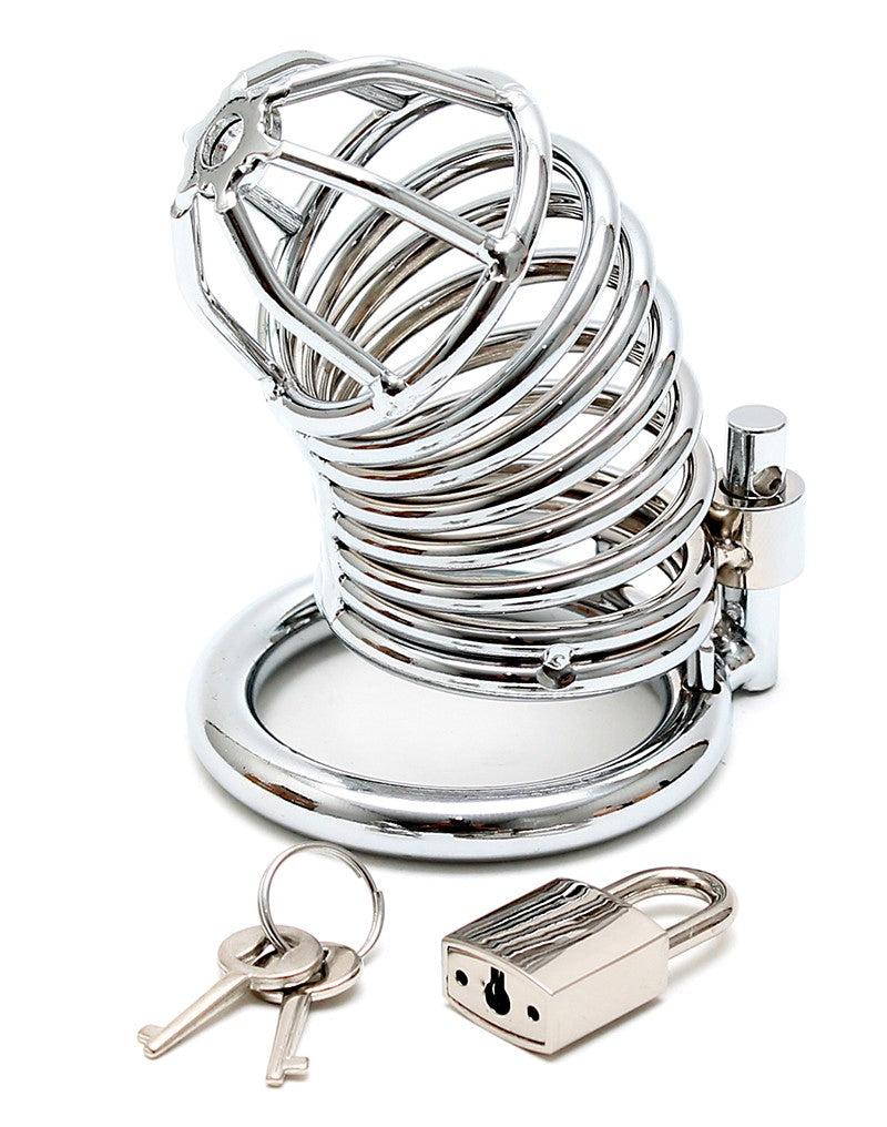 Rimba Bondage Play - Gabbia di castità - Gabbia per il pene in metallo con lucchetto - Erotiekvoordeel.nl