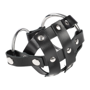 Rimba - Leather Scrotum Cage with Sharp Nails - Black-Erotiekvoordeel.nl