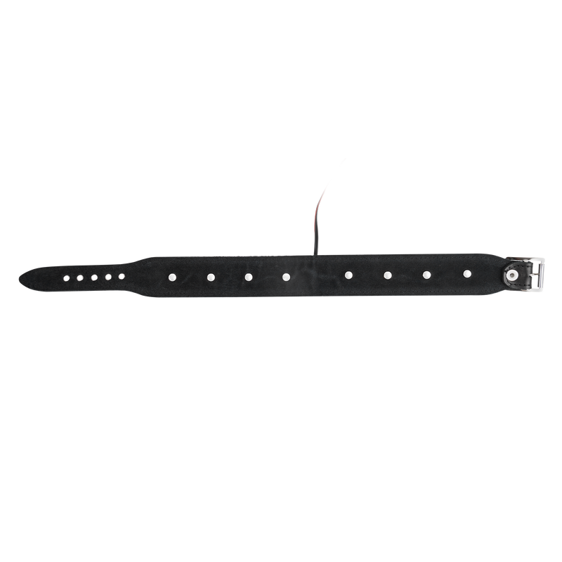 Rimba - Leather Bipolar Shock Collar - Black-Erotiekvoordeel.nl