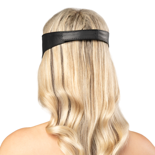 Rimba - Bandeau en cuir - Noir - Erotiekvoordeel.nl