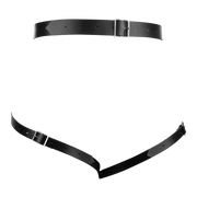 Rimba - Harnais de bondage en cuir pour la taille - Noir-Erotiekvoordeel.nl