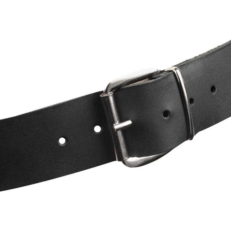 Rimba - Arnés de pecho de cuero con collar - Negro-Erotiekvoordeel.nl
