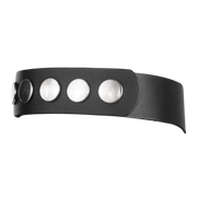 Rimba - Arnés de cuero con collar - Negro-Erotiekvoordeel.nl