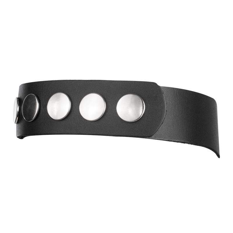Rimba - Arnés de cuero con collar - Negro-Erotiekvoordeel.nl