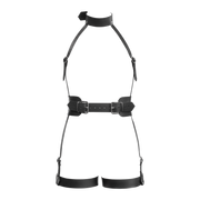 Rimba - Imbracatura bondage in pelle per tutto il corpo - Nero-Erotiekvoordeel.nl
