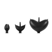 Rimba - Caleçon de chasteté en cuir pour hommes avec plug anal gonflable - Noir-Erotiekvoordeel.nl