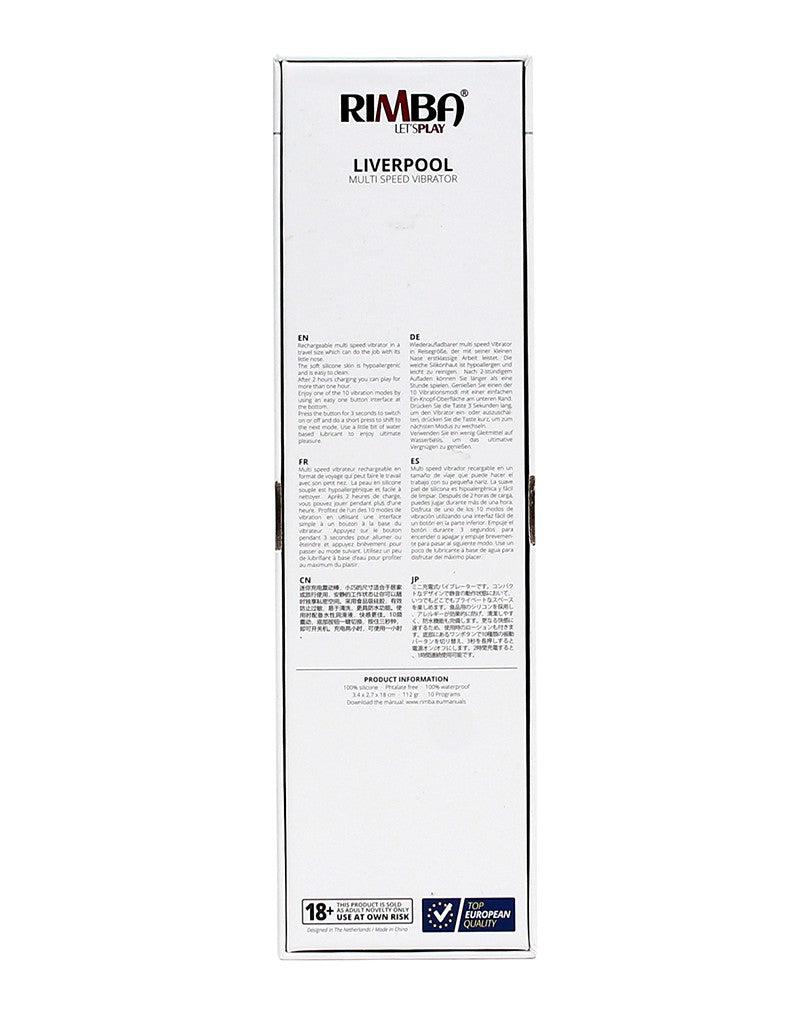 Rimba - Liverpool - Nose Job Vibrator - Zwart-Erotiekvoordeel.nl