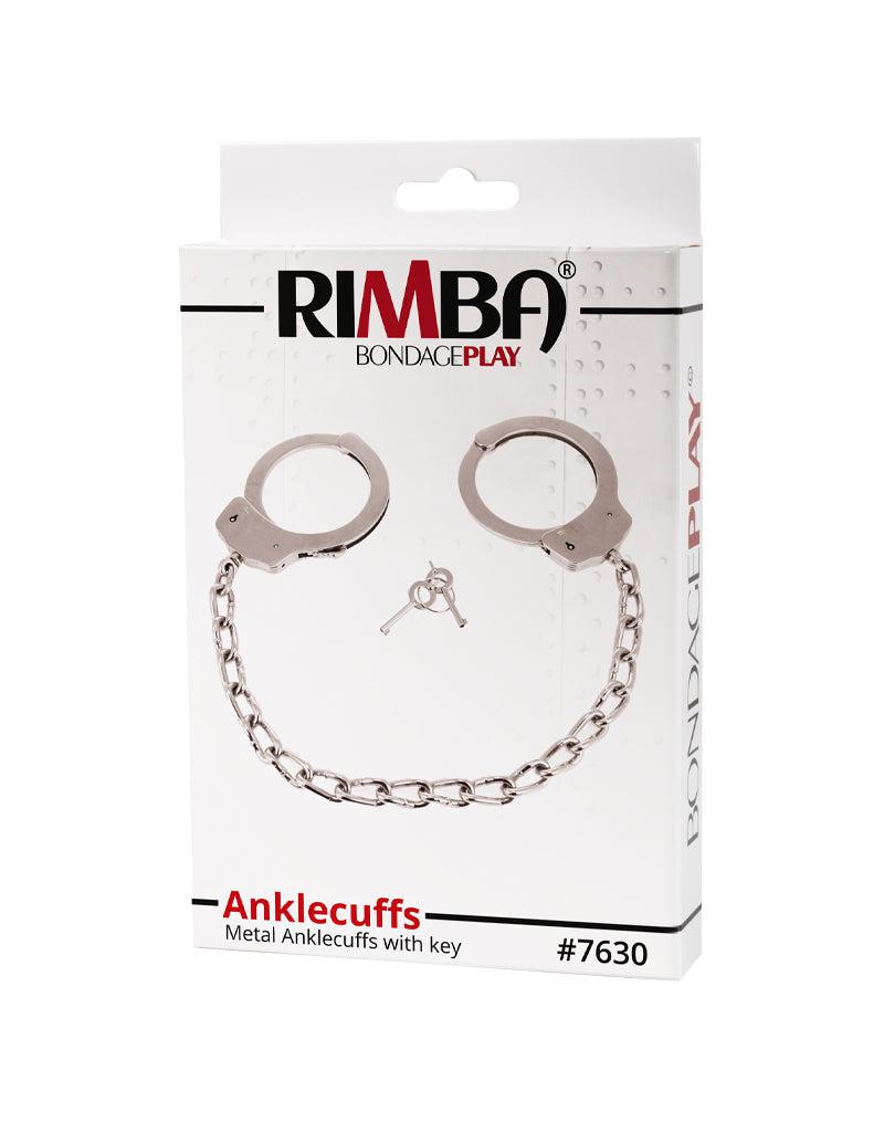 Rimba - Metalen Politie Voetboeien Met Ketting - Heavy Duty Cuffs - Stalen Voetboeien-Erotiekvoordeel.nl