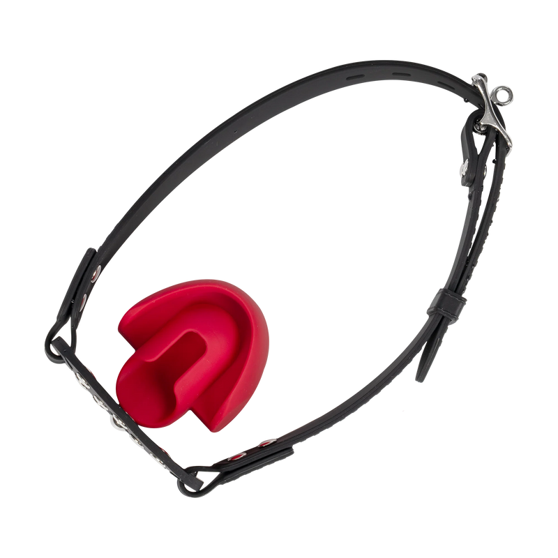 Bâillon Rimba avec mors — Noir/Rouge - Erotiekvoordeel.nl