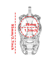 Rimba P-Cage - P-Cage PC11 - Cage de chasteté - Cage à pénis - Taille M - Transparent-Erotiekvoordeel.nl