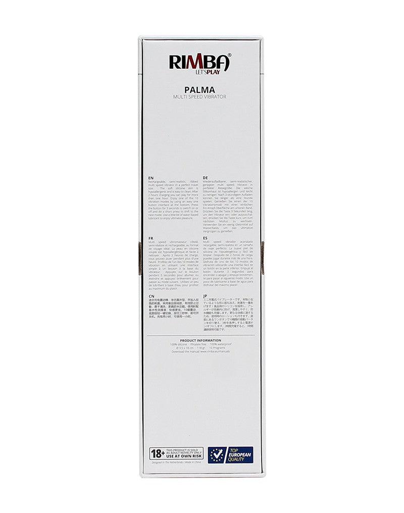 Rimba Palma semi-realistischer Vibrator 18 cm - Schwarz-Erotiekvoordeel.nl