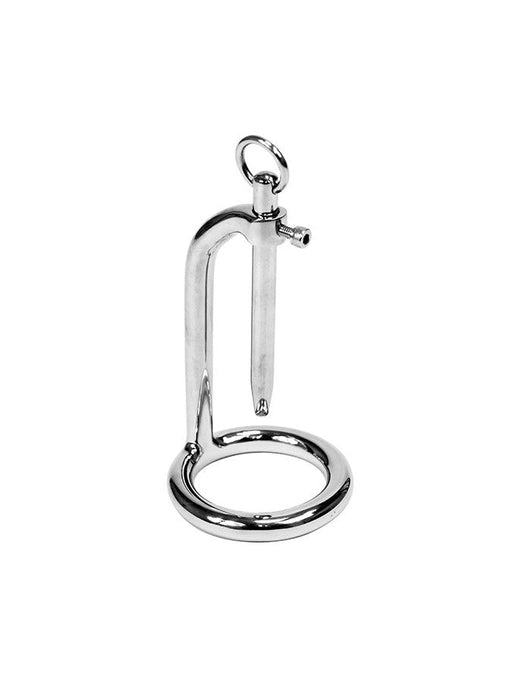 Rimba Bondage Play - Plug anale - Gabbia di castità - Plug anale con anello fallico - Chiudibile a chiave - Acciaio inossidabile - Erotiekvoordeel.nl