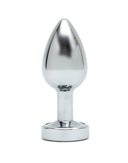 Rimba - Stainless Steel Butt Plug with LED Lighting Pisa - Silver - Erotiekvoordeel.nl
