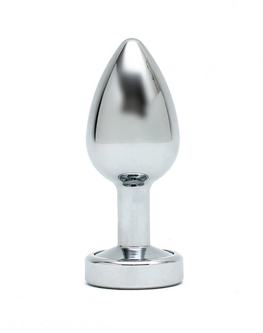 Rimba - Plug anale in acciaio inossidabile con illuminazione a LED Pisa - Argento-Erotiekvoordeel.nl