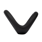 Rimba - Anillo doble elástico de silicona - Negro-Erotiekvoordeel.nl